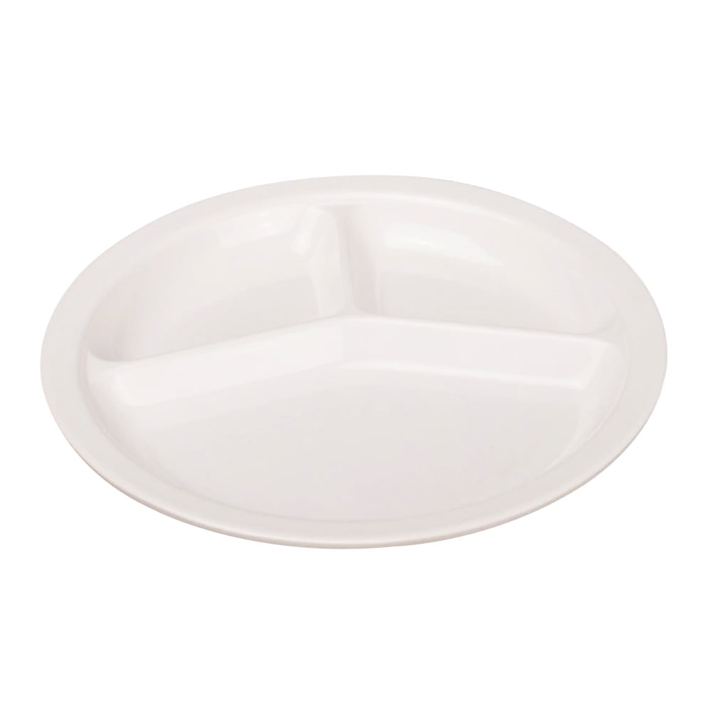 3 Compartment Plate Melamine Plate Divided Lunch Tray for Home