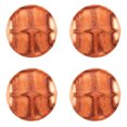 thumbnail image 1 of 3-Compartment Round Acacia Wood Plate 4-Pack, 1 of 5