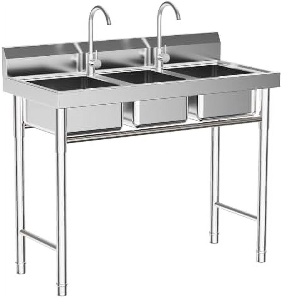 Image result for 3 Compartment Sink Stainless Steel Kitchen Sink Commercial Utility ...