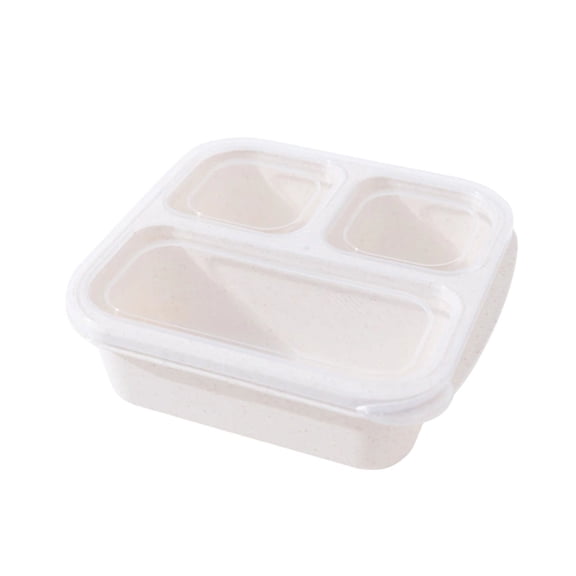 3-Compartment Snack Containers - Meal Prep Containers with 3 Fit Lids to Seal in Freshness - Reusable Food Storage & Meal Prep Bento BPA-Free Containers