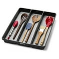 thumbnail image 1 of madesmart 3 Compartment Utensil Tray, Soft-Grip Lining, Nonslip Base, BPA-Free, Carbon/Light Grey, 1 of 3