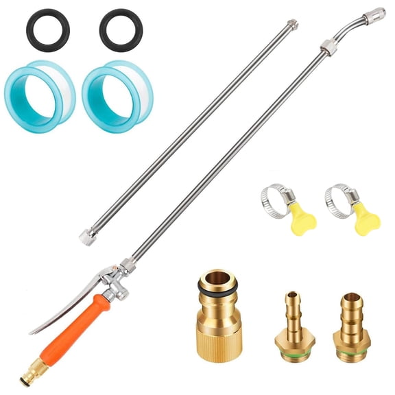 3. Corrosion-Resistant Expandable Hose Nozzle Locking Length Settings & Slip-Resistant Grip For Irrigation/Maintenance