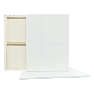 3 Count 18” x 24” Super Value Canvas by Artist's Loft Necessities - Acid Free Cotton Canvas for Paint - Acrylic - & Oils - 1 Pack