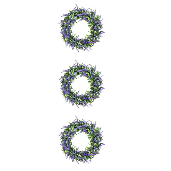 3 Count All Season Wreaths for Front Door Hand Feel Garland Country Style