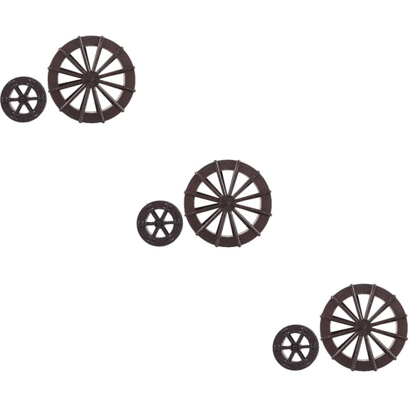 BESTYASH Assorted Simulation Wheels for Projects and Natural Style Home Decoration Accents