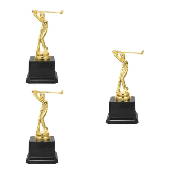 3 Count Awards Tournament Golf Trophy Great Efforts Game Child