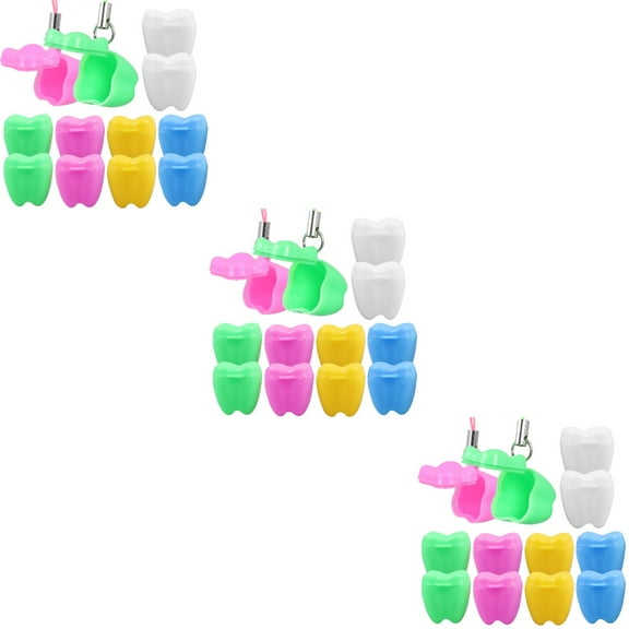 3 Count Baby Tooth Keepsake Container Teeth Storage Box Shower Gift
