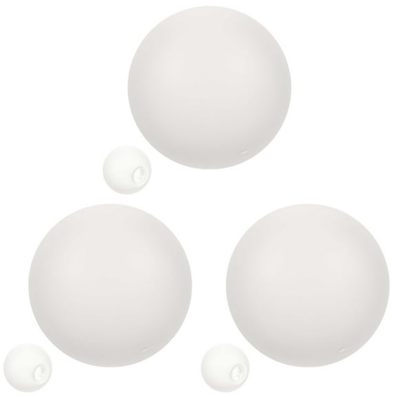 3 Count Ball in Glass Lampshade Replacement Globes for Light Fixture Lighting Living Room Bulb Ceiling Fan Bedside Fixtures