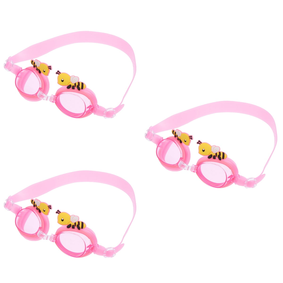 3 Count Bee Swimming Goggles Girl Toys Goggle for Children Eye Safety