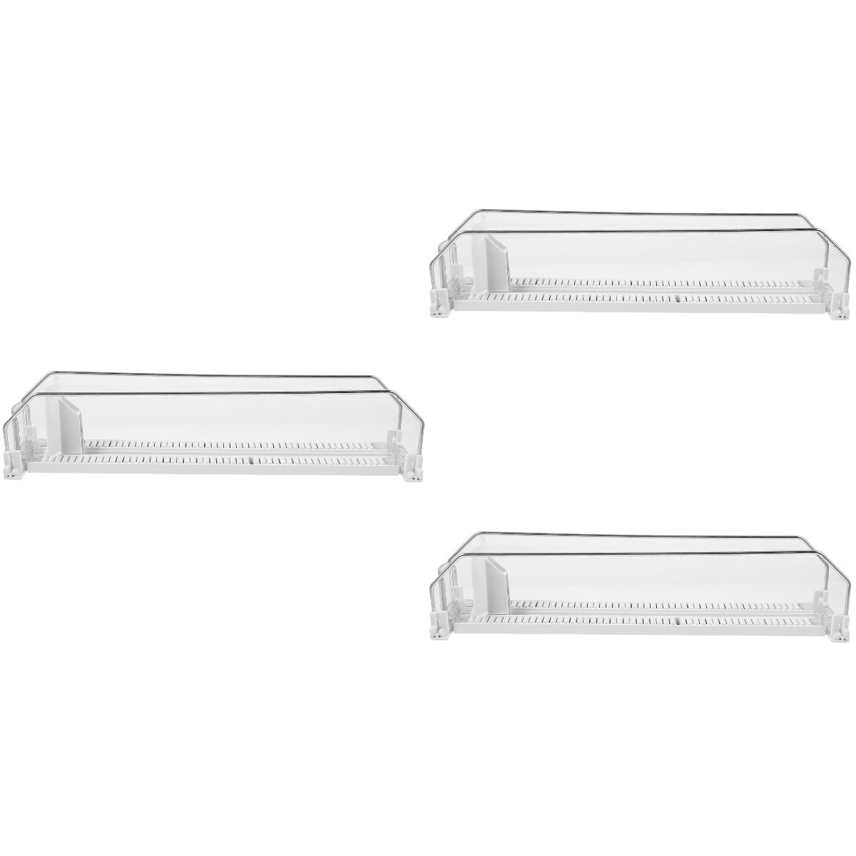 3 Count Beverage Shelf Glide Drink Pusher Can Organizer for Fridge Drinks
