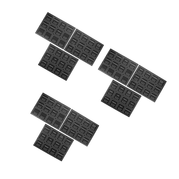 3 Count Bottles Syrups for Coffee Drinks Coffee Label 6.20X6.00X0.10CM Black