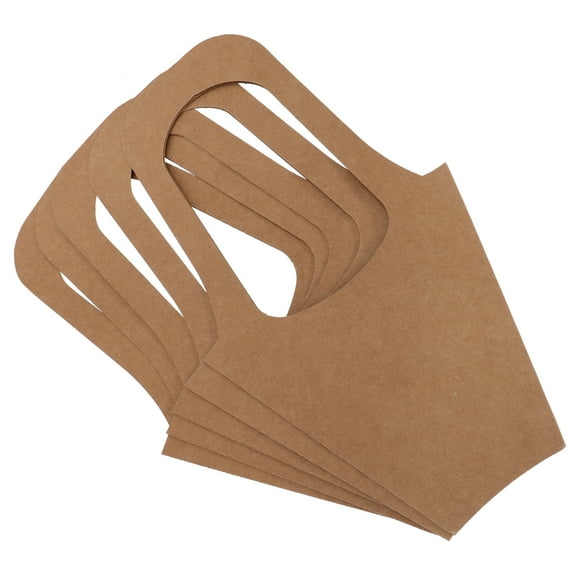 3 Count Bouquet Wrapping Bags Gift Tote Paper Packing Brown Khaki