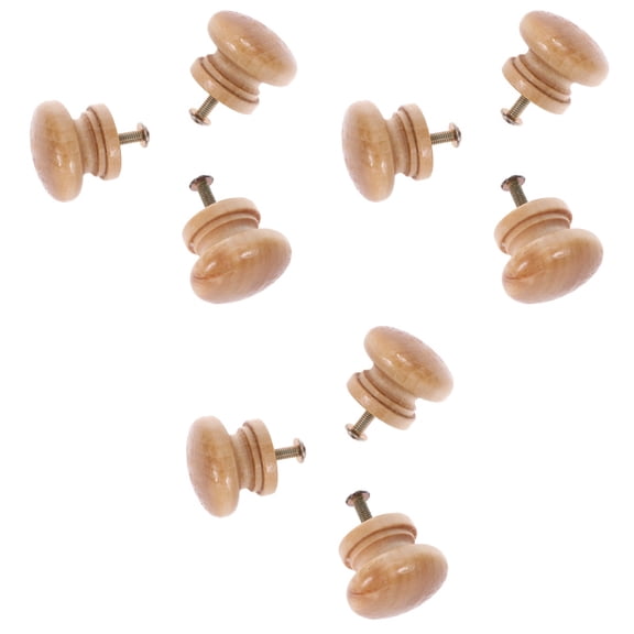 SOPOTUTU Khaki Wood Cabinet Knob for Drawer, Universal Pull Handle, and Easy to Install, Ideal for Kitchen and Furniture