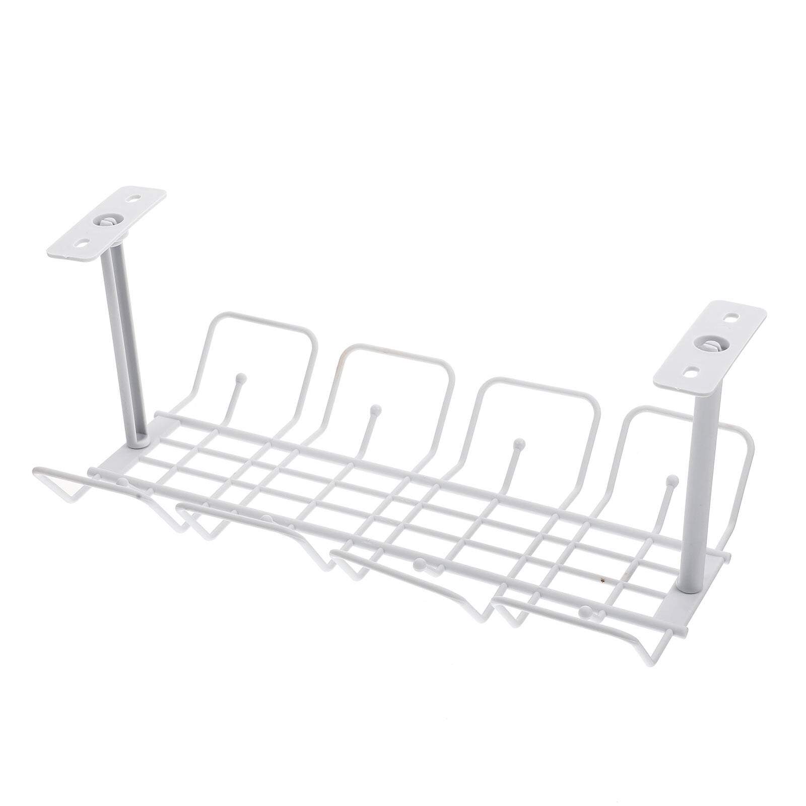 3 Count Cable Organizer under Table Wire Tray Hanging Storage - Walmart.com