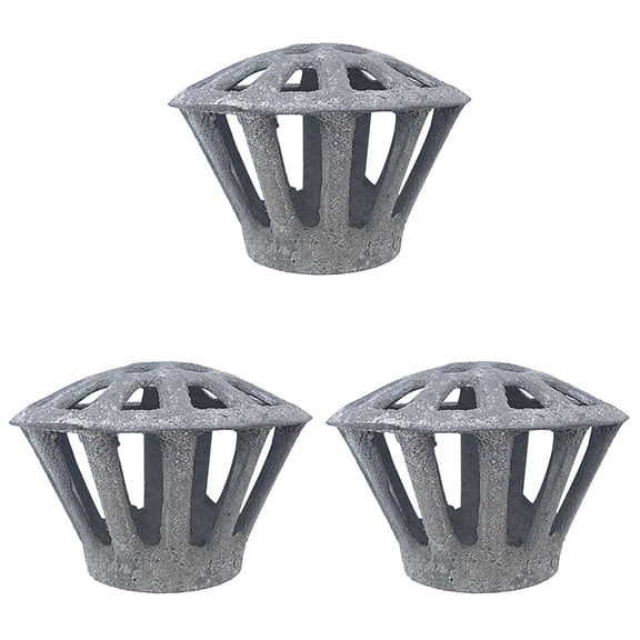 3 Count Cast Iron Floor Drain Gutter Brush Roof Strainer Filter