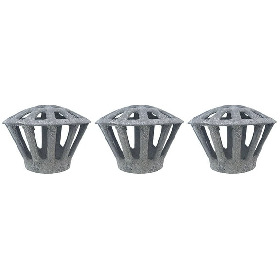 3 Pieces Downspout Strainer Cast Iron Floor Drain Gutter Screen