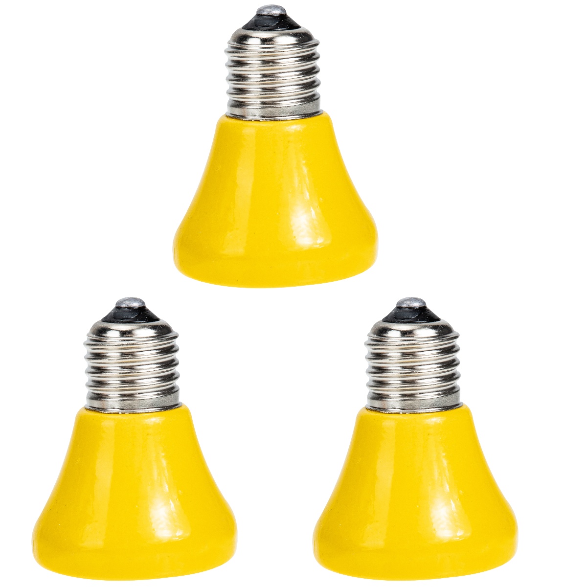 3 Count Ceramic Heating Bulb Reptile Terrariums Infrared Emitter