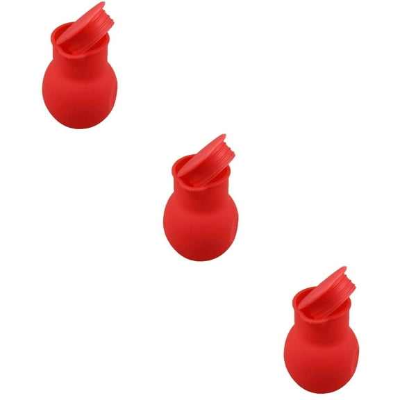 3 Count Chocolate Mold Melting Machine Smeltpan Fondue Silicone Pot Tool Butter Double Boiler Red