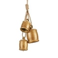 thumbnail image 1 of 3 Count Christmas Bells with Jute Rope, Large Rustic Metal Bell Christmas Gift, Christmas Hanging Decoration, Brass Handicrafts Cow Bells, 1 of 7