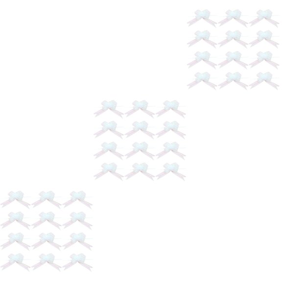 3 Count Christmas Pull Bows for Wedding, Car Decorations, Wrapping, Favor Bags, Holiday Party Supplies