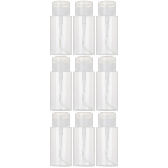 3 Count Clear Refillable Different Container Sizes Press Pump Bottle