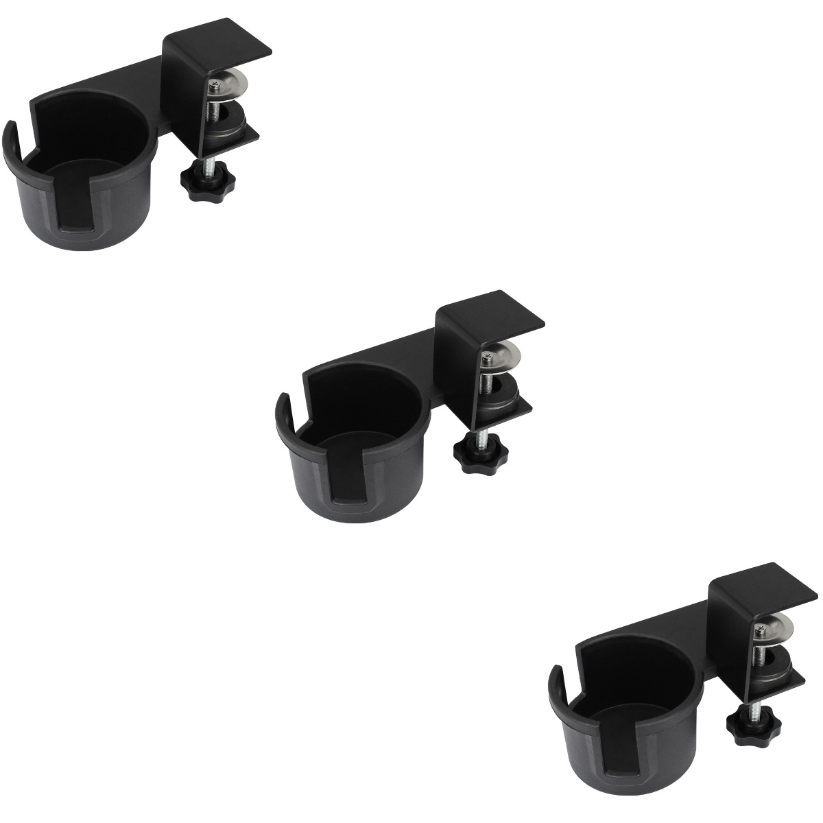 3 Count Clip On Desk Cup Holder Coffee Mugs Office Cup Clip Drink Tray Desk Cup Holder Clamp