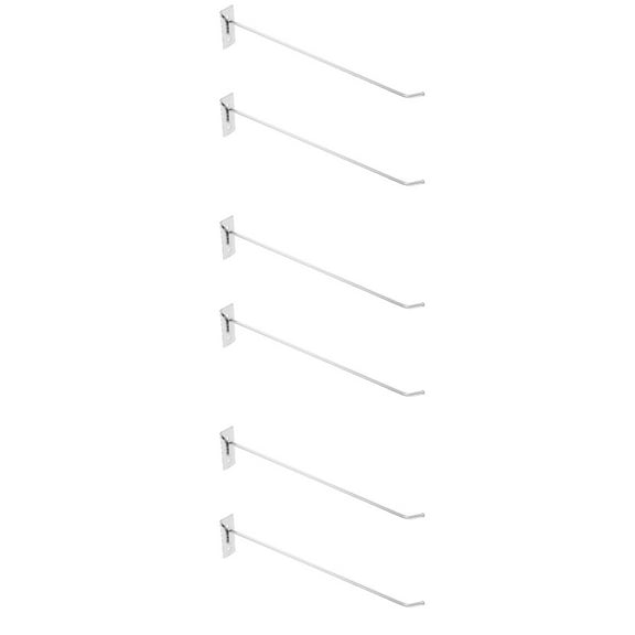 3 Count Coat Hooks Large for Hanging Single Line Wall Nail Straight Metal