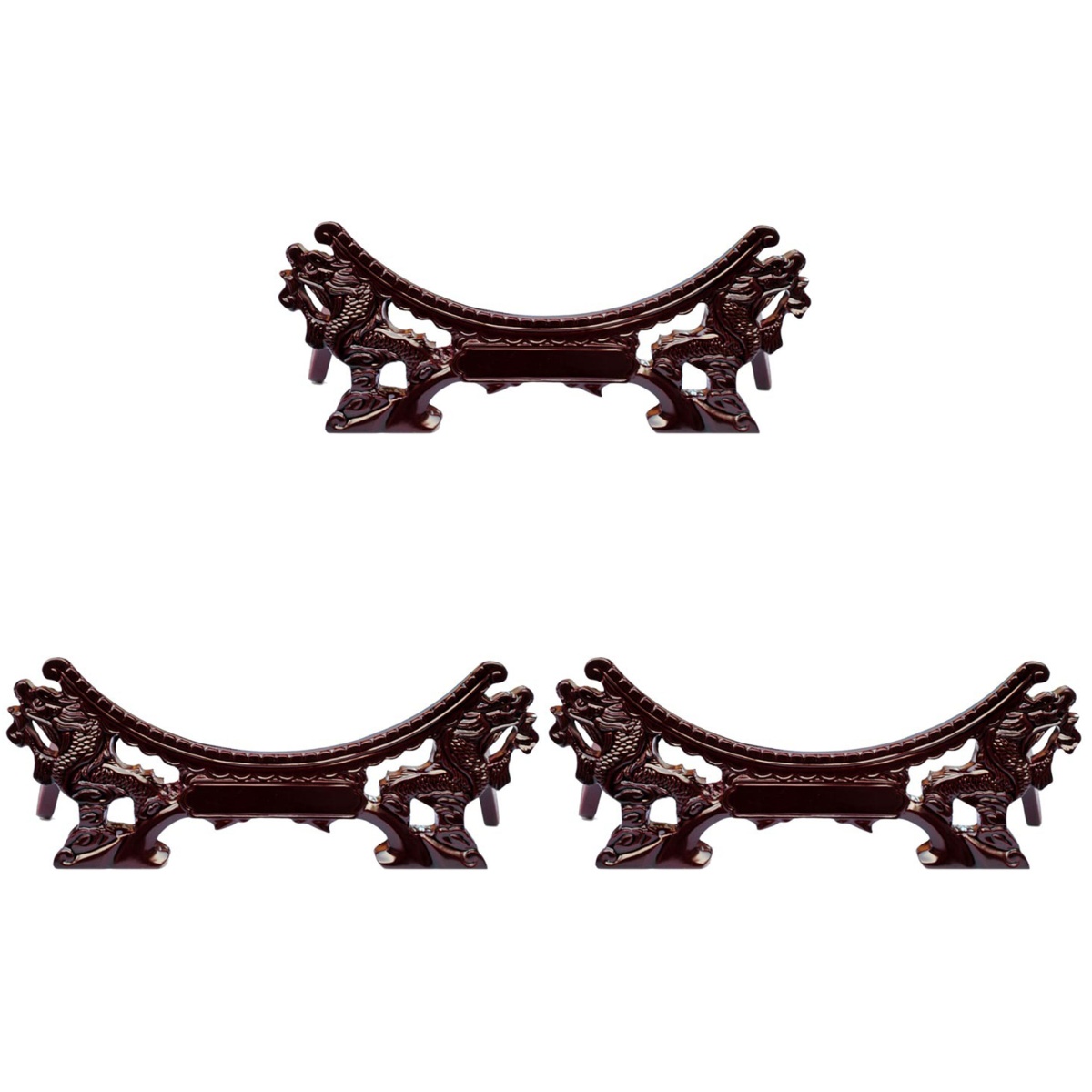 3 Count Decorative Rack Display Stand for Pictures Holder Wooden Easels