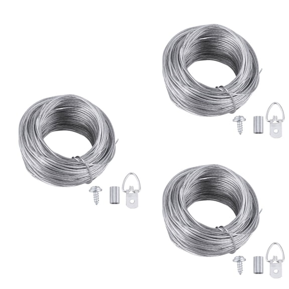 3 Count Double Sided Tape Picture Hanging Kit Wire Mesh Hook