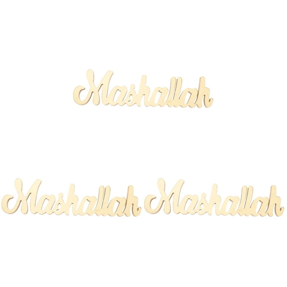 3-Pack Eid Mubarak Decorations Banner Set with Golden Door Topper for Ramadan and Eid Celebration
