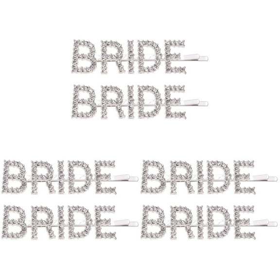 3 Count Elegant Bobby Pin Double Hair Boll Clip with Rhinestones Miss