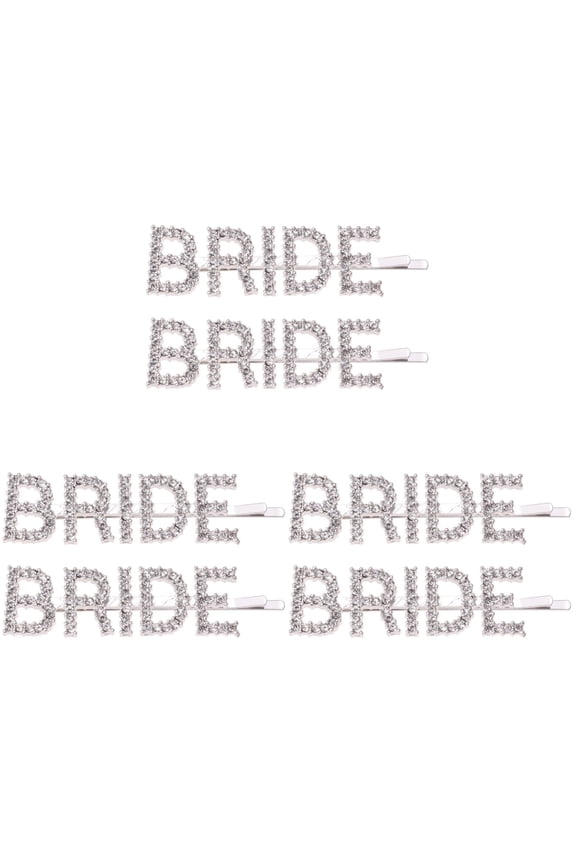 3 Count Elegant Bobby Pin Double Hair Boll Clip with Rhinestones Miss