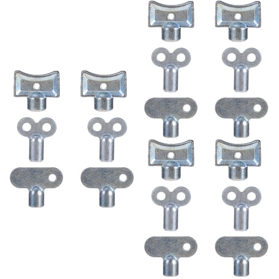 Mobutofu Exhaust Valves Key Silver for Radiator Efficiency and Noise Reduction 18Pcs