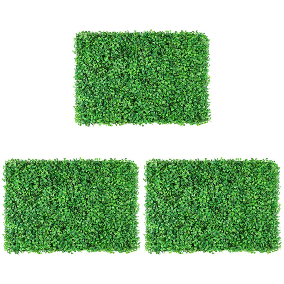 3 Count Fake Grass for Garden Artificial Turf Plants Indoor Fence