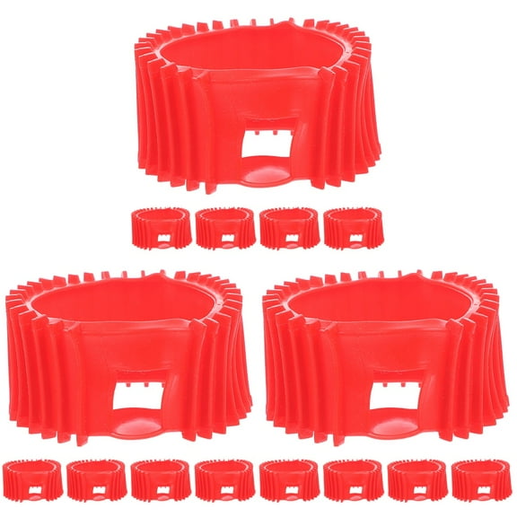 3 Count Gas Meter Cover Regulator Gasket Electric Adapter Red