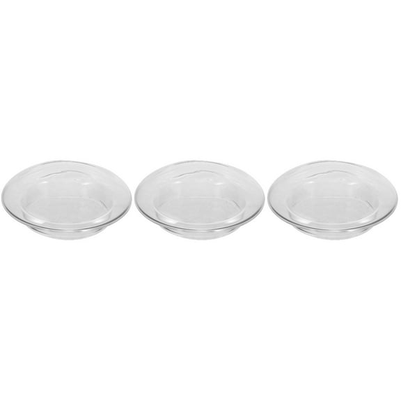 CIMAXIC Tea Pot Glass Lid Smooth Edge Easy to Clean Transparent 3Pcs