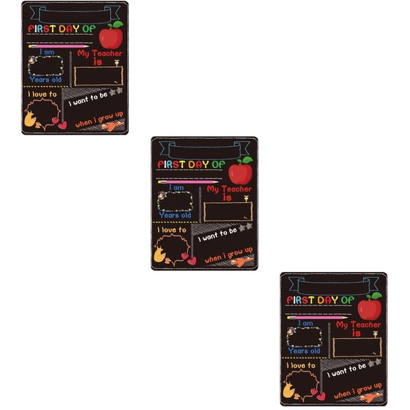 Hytrove Student Education Tool Chalkboard 3Pack 9.8x7.9x0.1in