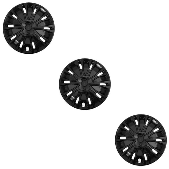 3 Count Hubcaps Bookend Tilt Seat Polyurethane Decoration Shopping Black