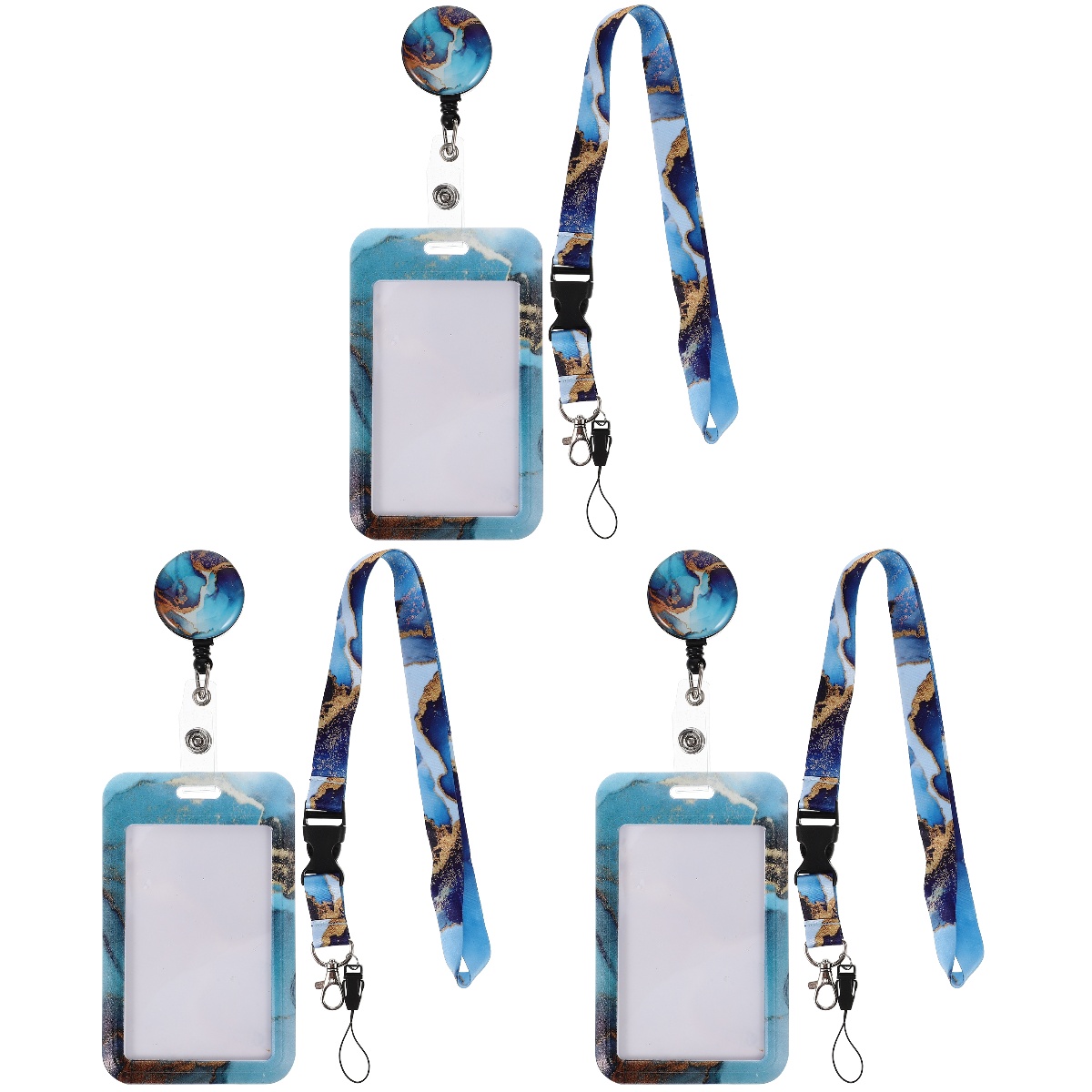 3 Count ID Card Holder Delicate Sleeve Cards Protector Sleeves Vertical