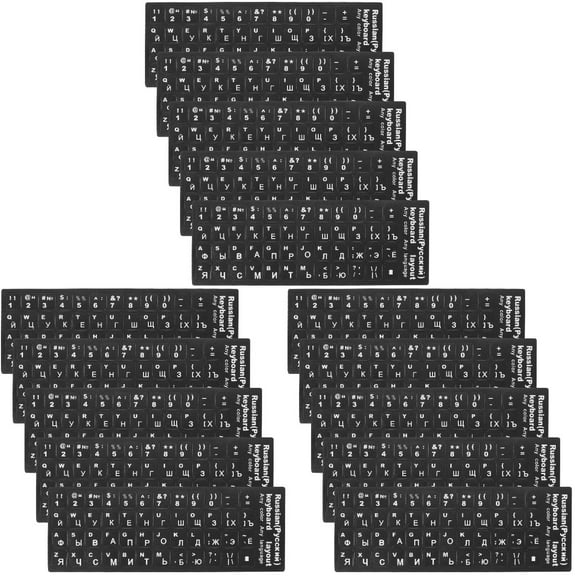 3 Count Keyboard Letter Stickers Laptop Replacement Keys Film