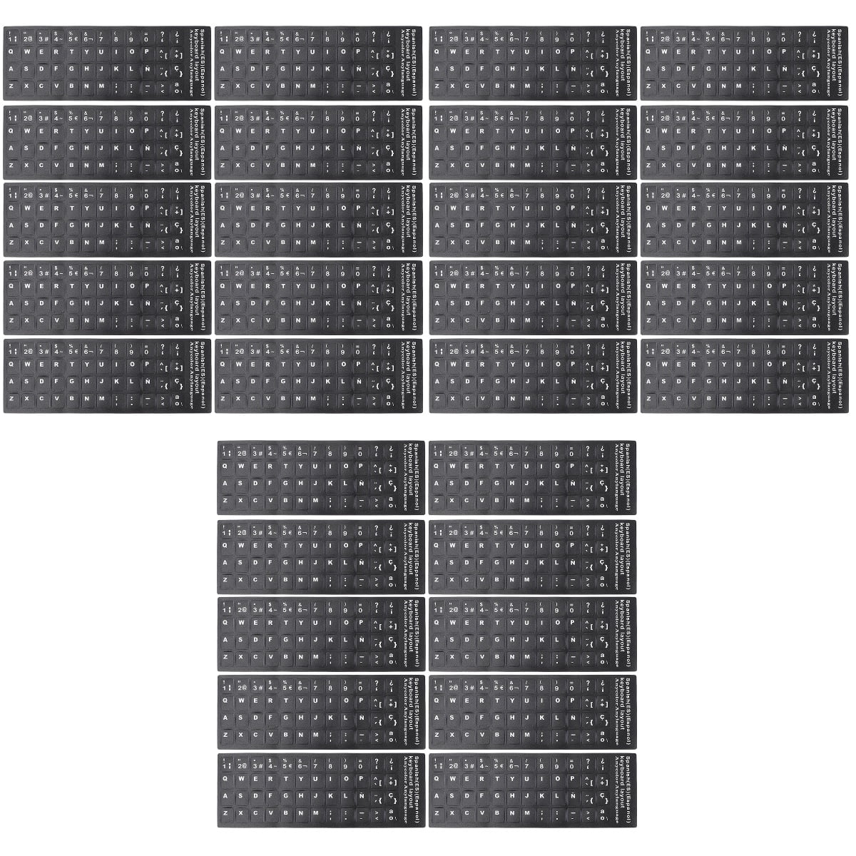 3 Count Keyboard Stickers Laptop Labels by Letter Computer Keyboards ...