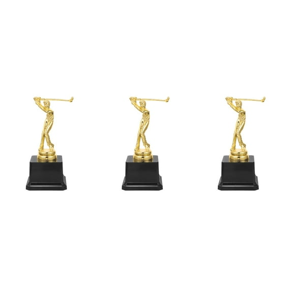 3 Count Kids Football Golf Trophy Recognition Model Award Child