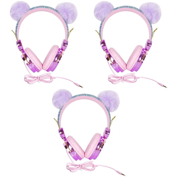3 Count Kids Headphones Boys Cute for Travel Child