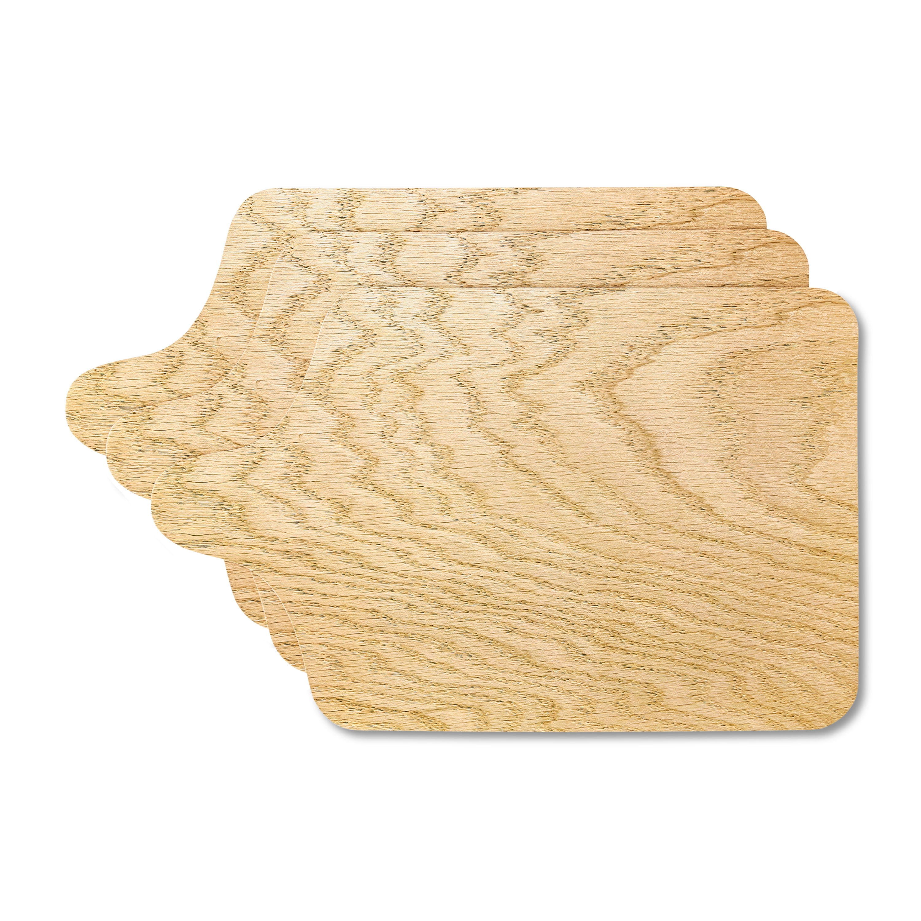 8.8" x 14" Large Faux Wood Paper Cake Boards, 3 Count, by Way To Celebrate