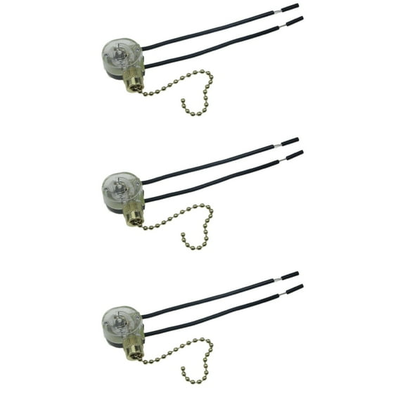 3 Count Lighting Control Switch Two-line Switch 10.00X10.00X3.00CM Golden