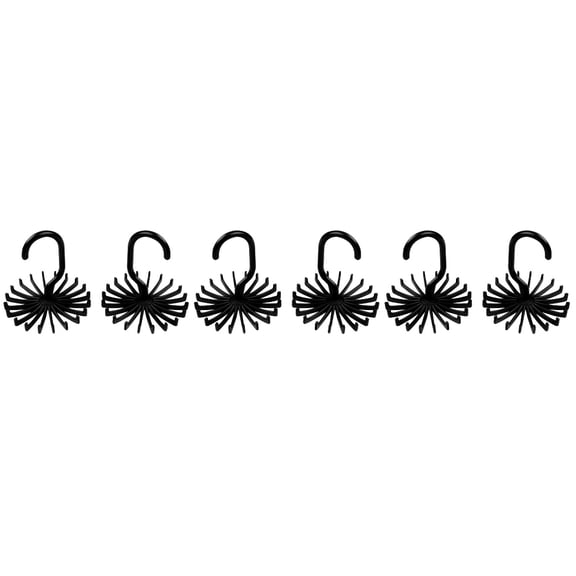 3-Pack Non-Tie Belt Hanger Organizer for Closet, Space-Saving Black Rack for Belts and Accessories