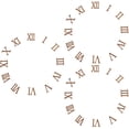 thumbnail image 1 of 3 Count Numbers Gold Clock Large Hands Motor Kit Wall Clocks Brown, 1 of 8