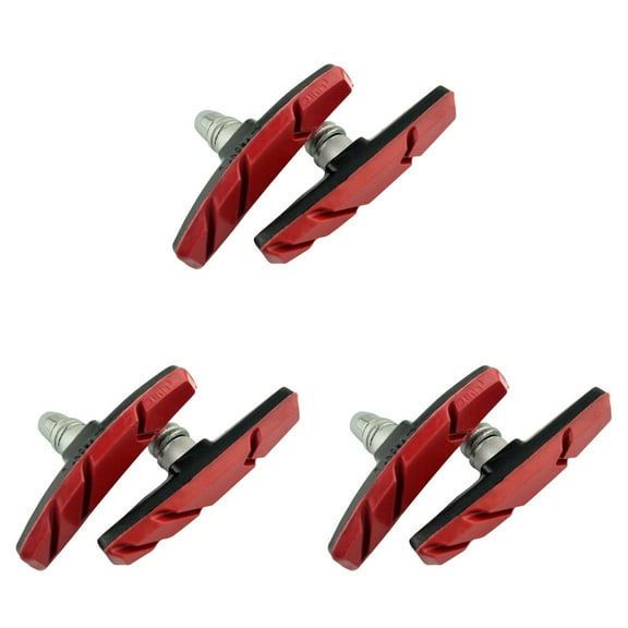 3 Count Pads Mountain Bike Block Scooter Pedals Red