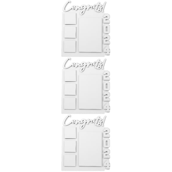 3 Count Photo Frame Class Banner Decorations Frames School Man White
