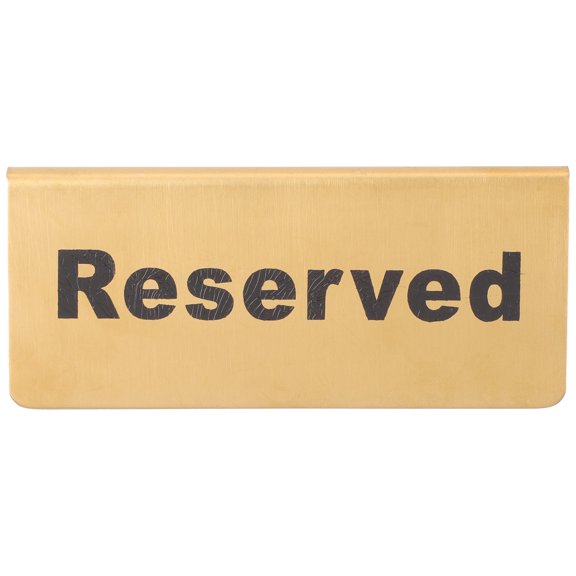 3 Count Plastic Reserved Signs for Tables Seating
